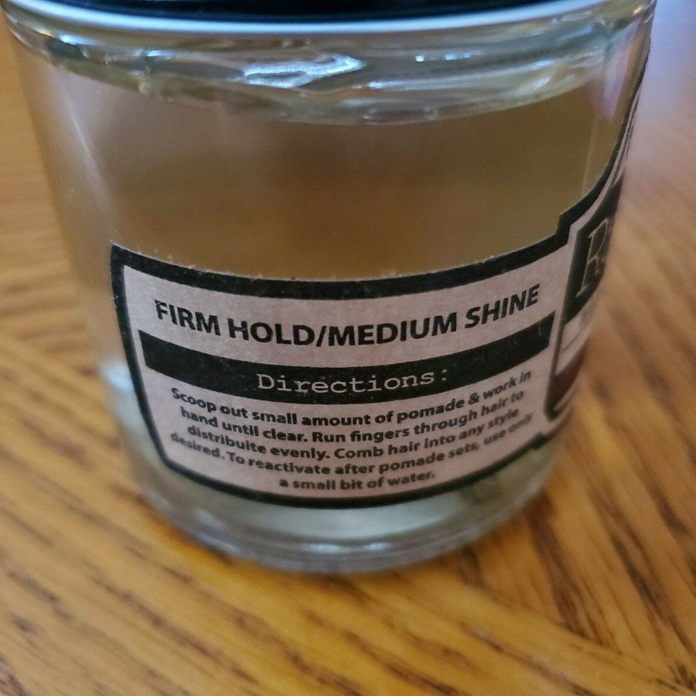 NEW Railcar Pomade Supreme Hold Sealed Made in USA Glass Jar 4 oz Firm Med Shine - Picture 2 of 5